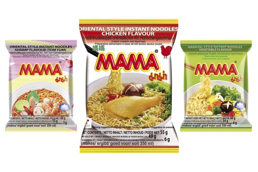 Was ist deine Lieblingssorte? Bilder: MAMA Instant Noodles auf Amazon