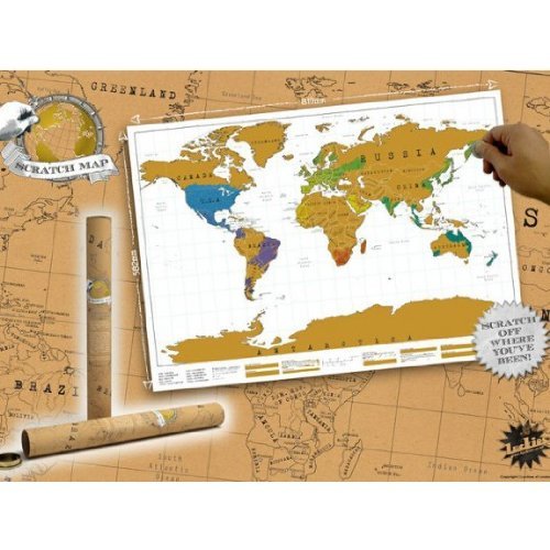 Rubbel-Weltkarte: Ideale Geschenkidee für Weltenbummler!