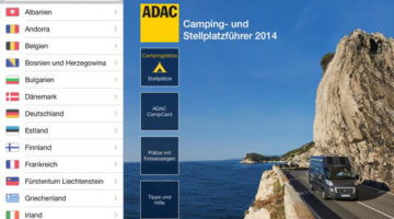 ADAC Stellplatzführer iPad