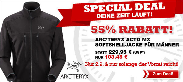 Arc'teryx Herren-Softshelljacke mit 55% Rabatt im Angebot