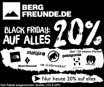 Black Friday bei den Bergfreunden: 20% auf alles!*