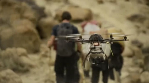 Drohne filmte David Lama und Peter Ortner am Trango Tower