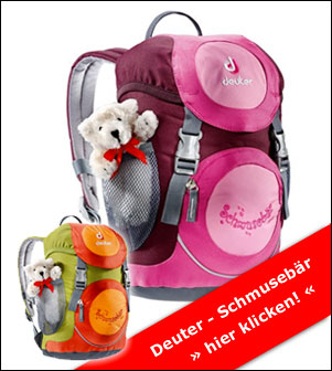 Deuter Schmusebär - der Kinderrucksack mit eingebautem Schmusetier