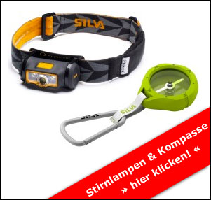 Kompass und Stirnlampe von Silva