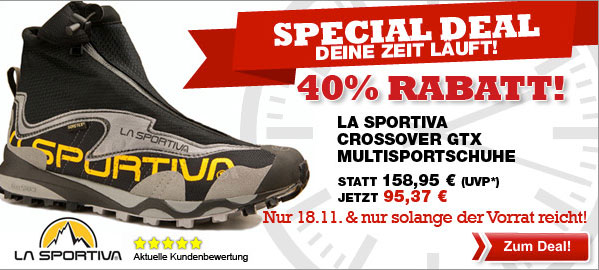 La Sportiva Crossover GTX mit 40% Rabatt im Angebot der Bergfreunde