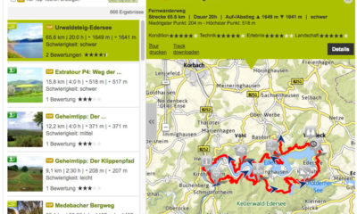 Online Wanderkarten von OutdoorActive.com