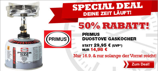 Primus Gaskocher DuoStove im Angebot mit 50% Rabatt