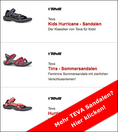 Teva Sandalen